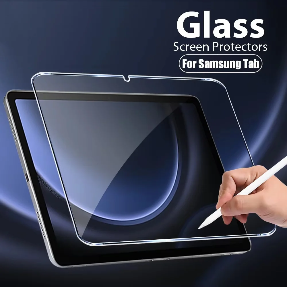 

Tempered Glass Screen Protector For Samsung Galaxy Tab S6 Lite S7 S8 S9 S10 FE Tab A9 Plus A8 Lite 10.5 11 inch Glass Film