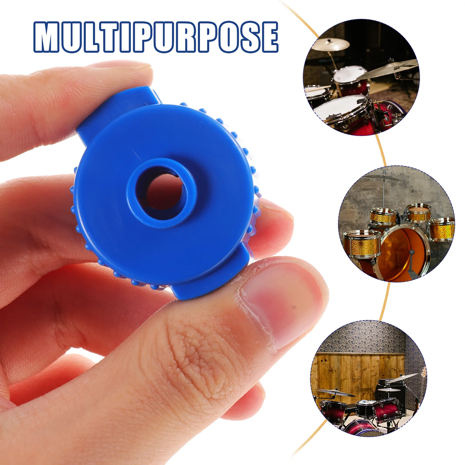 

8Pcs Blue Quick Release Cymbal Nuts For Drum Kits Durable And Practical Fixing Nuts