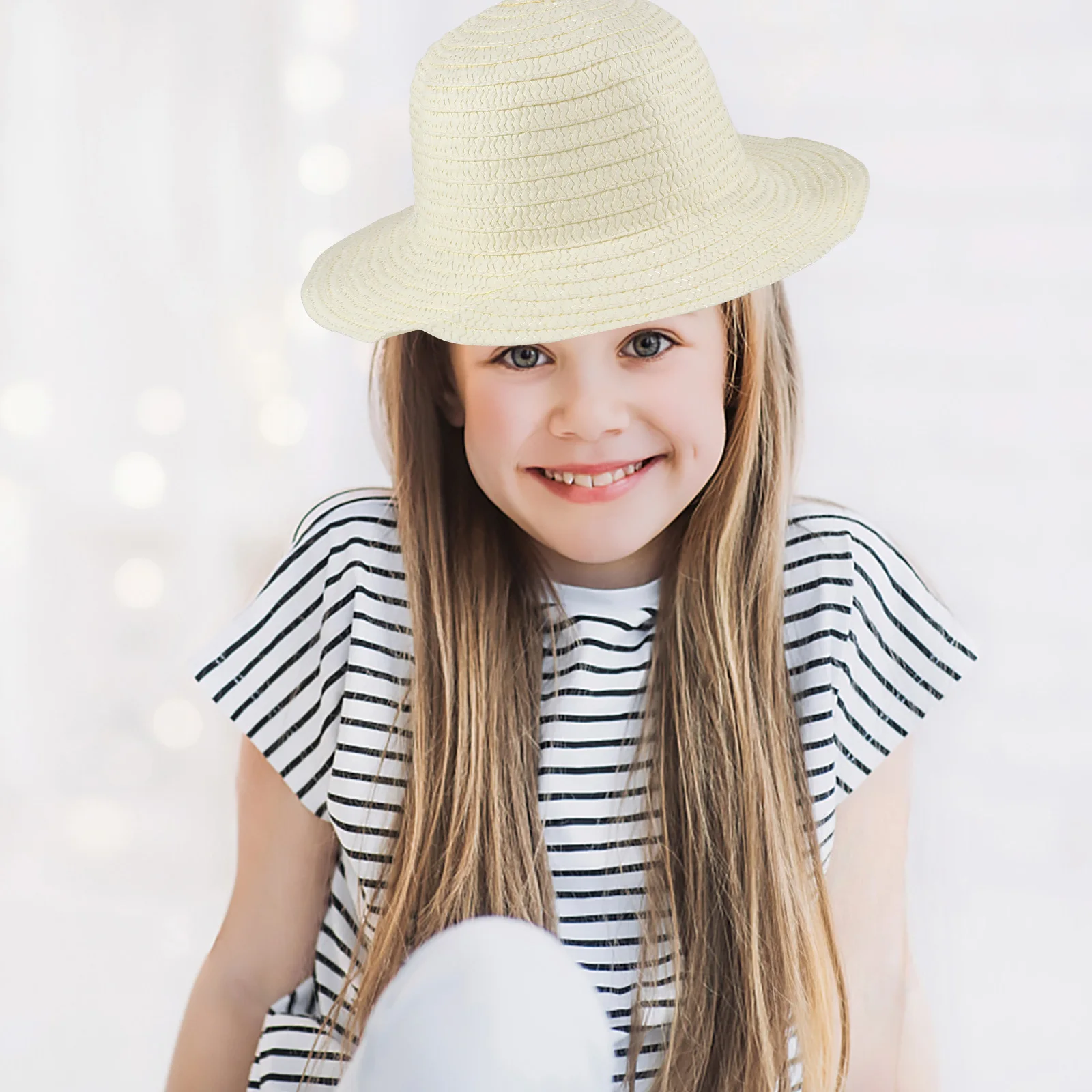 

DIY Graffiti Straw Hat Craft Kid Kids Caps Hats for Funny to Decorate Bulk Crafts