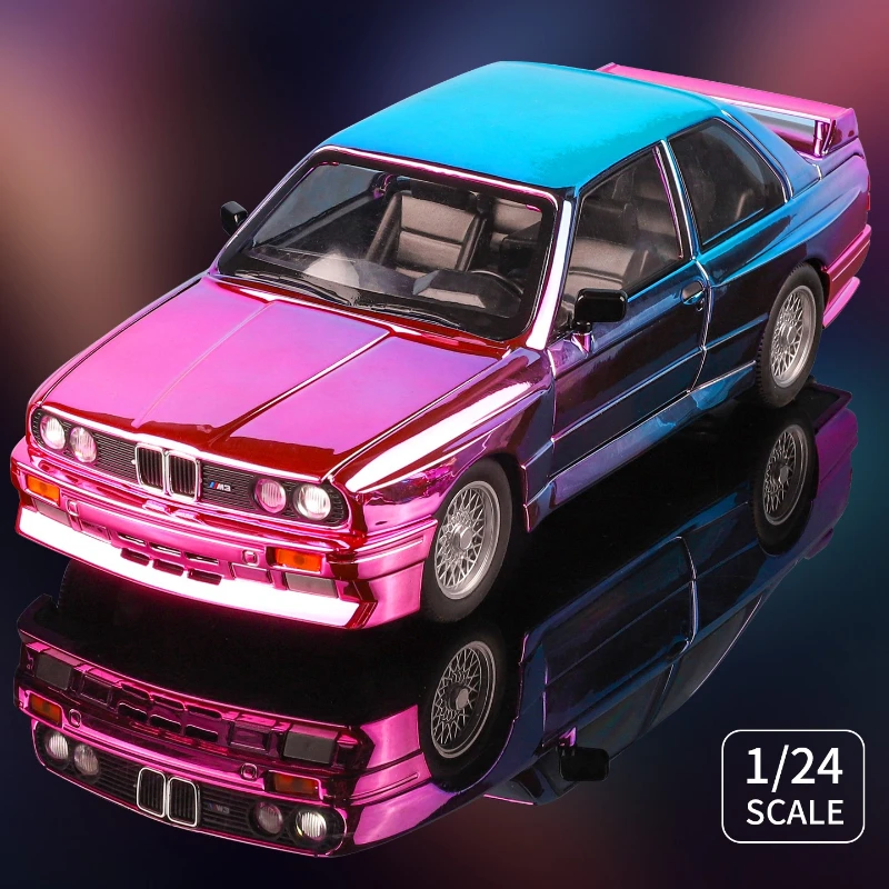 

Литой под давлением 1:24 BMW M3, модель спортивного автомобиля, гальванический игрушечный автомобиль для детей, коллекция подарков на день рождения для мальчиков, миниатюрный Voiture