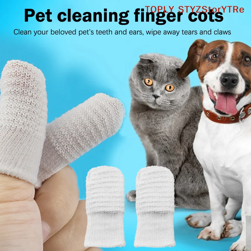 Kit de Limpeza Dental para Cães e Gatos, 6/12 Protetores de Dedo para Escovação de Dois Dedos, Essencial para Remoção de Tártaro e Higiene Oral