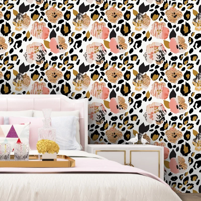 Creative Animal Texture Texture Self-adhesive Wallpaper PVC Waterproof and Removable Living Room Wall Sticker