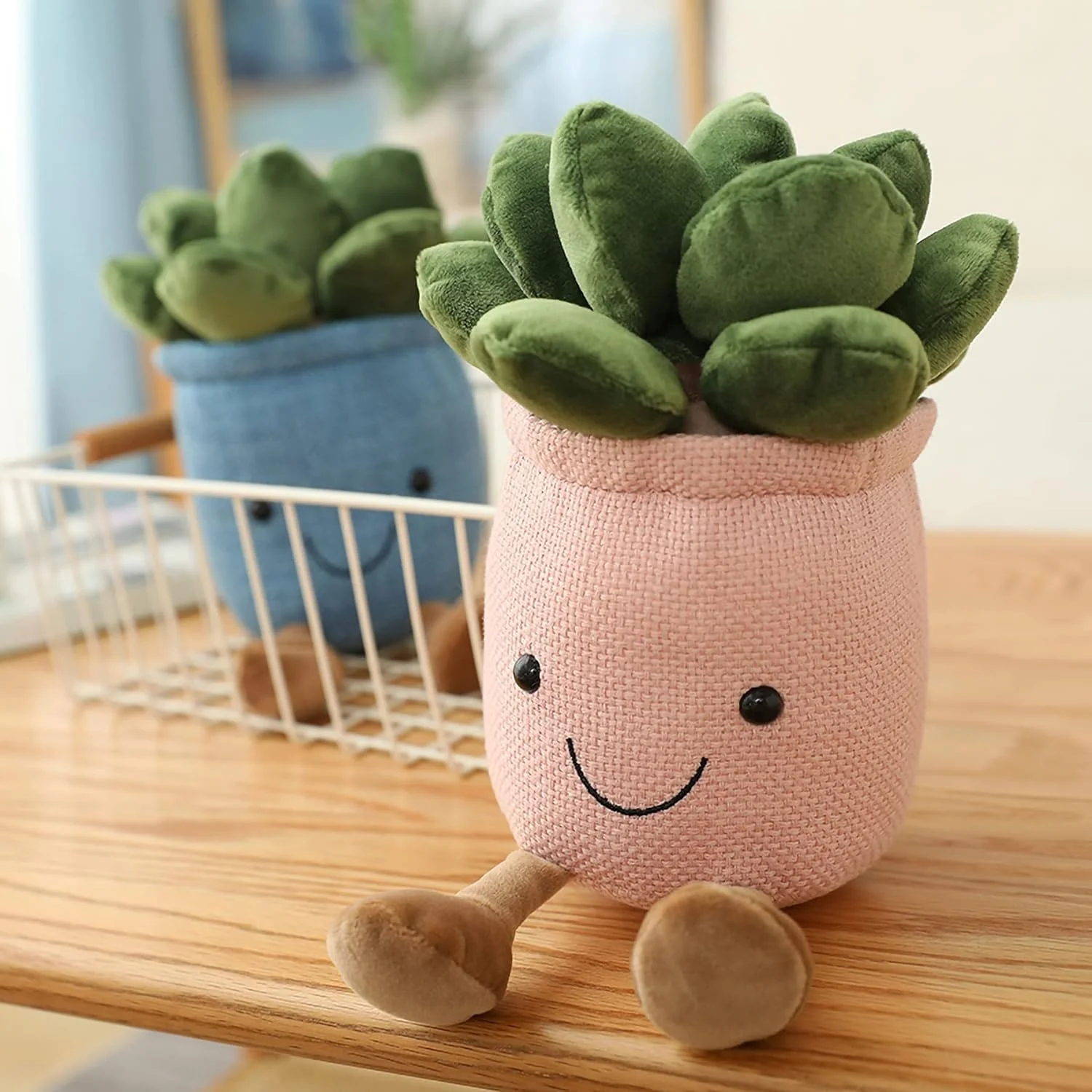 Succulent Plush Toy 25cm - Multi-Color Soft Plushie, Cute Desk Decor, Gift for Plant Lovers, Stuffed Animal for Children