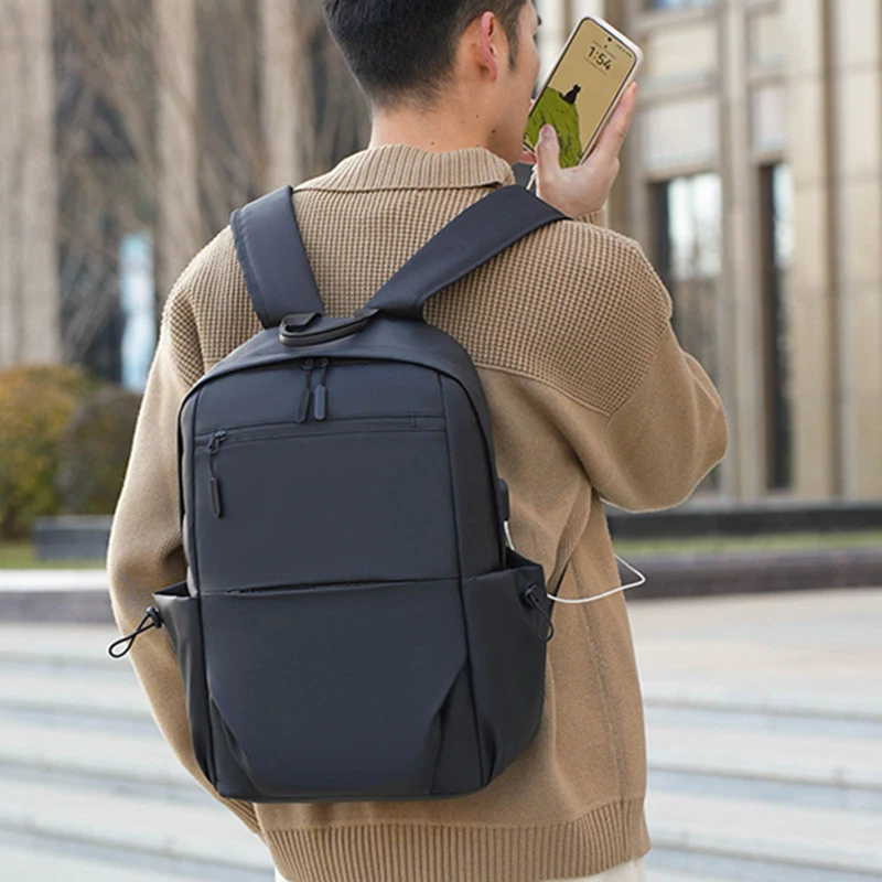 

Men's Business Commuting Laptop BackpackUSBOutdoor travel backpack, college student backpack