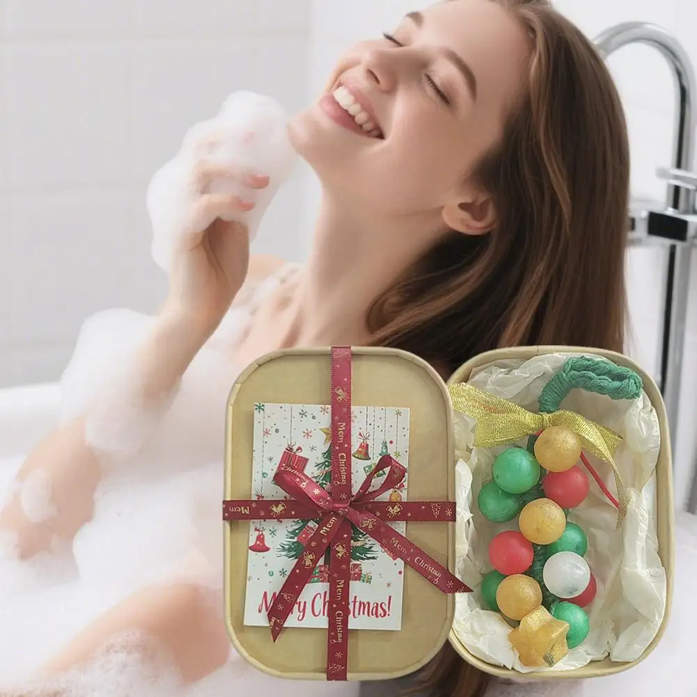 Ręcznie robione mydło winogronowe na sznurku, dekoracyjne i aromatyczne naturalne mydło w kostce do mycia rąk, kąpieli, świeży powietrze, prezent świąteczny dla kobiet i mężczyzn