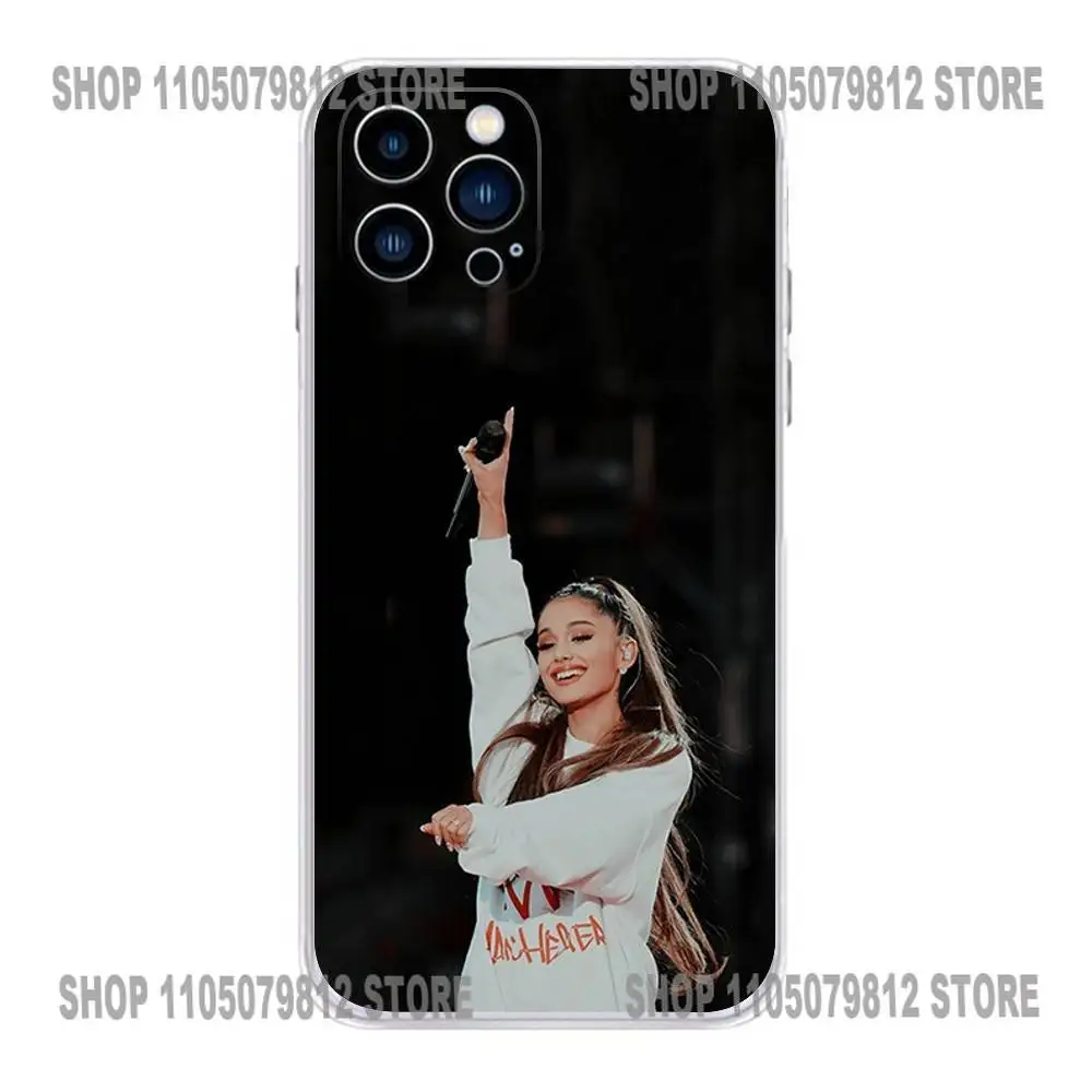 Funda de teléfono A-Ariana g-grande tour 2026 para iPhone 17,16,15,14,13,12,11 X,Plus,Pro,Max,XR,Plus,E,Mini funda suave transparente