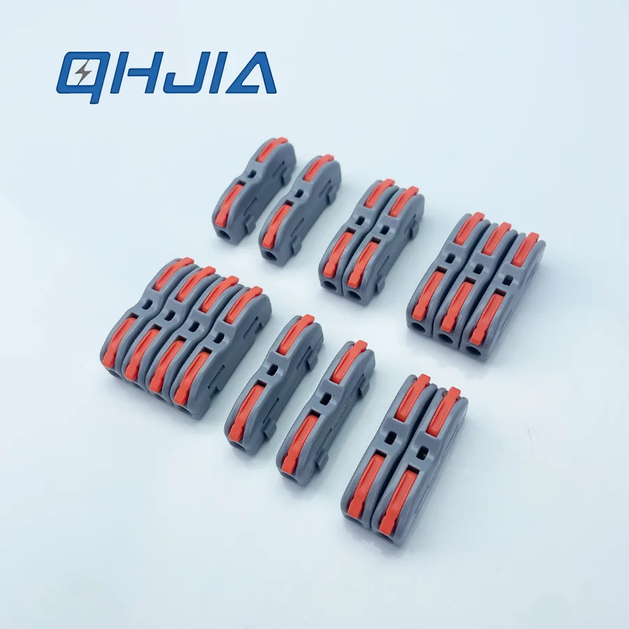 P421A Quick Wire Connector 1 In 1 Out Splicing Terminal Block,Universal Electrical Cable Connector for Solid Stranded Wire