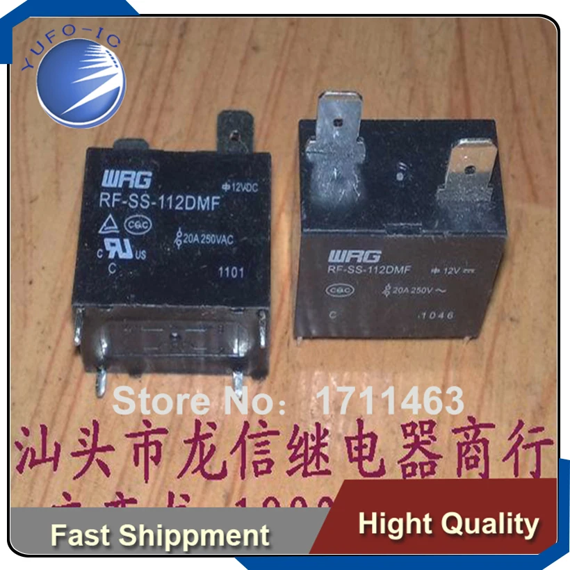 Free Shipping 10PCS US air-conditioning internal PC board relay WRG RF-SS-112DMF 12V-20A 102F YF0923