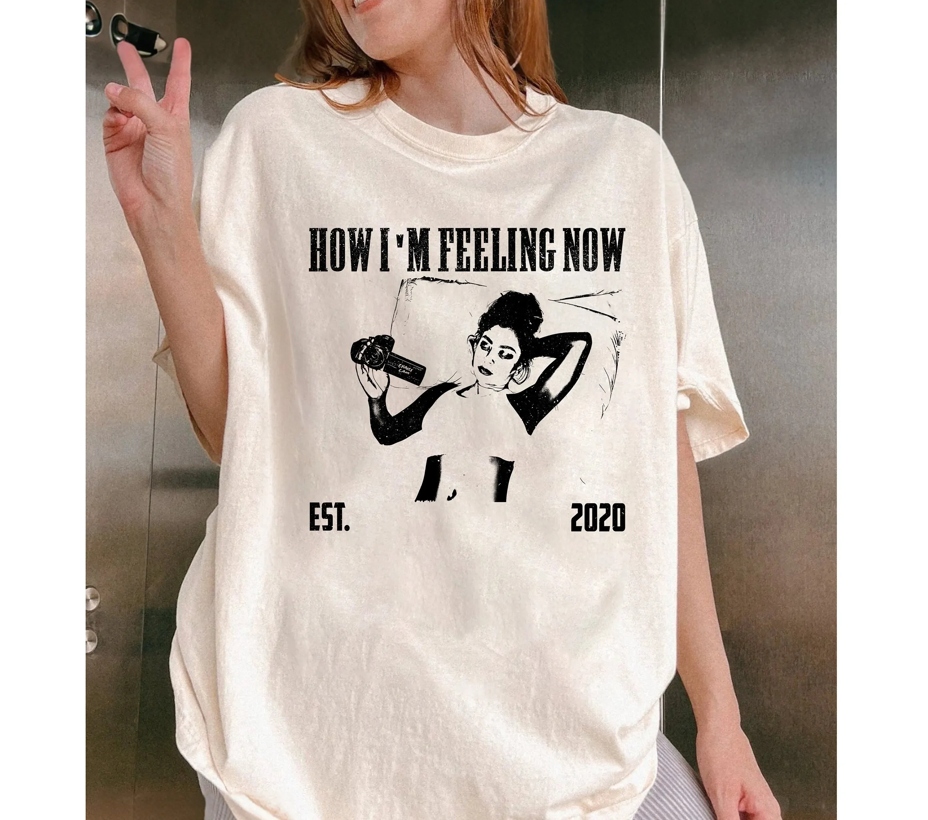 How I'm Feeling Now Charli XCX T Shirt Music Album Cover Vintage Retro MinimalisT