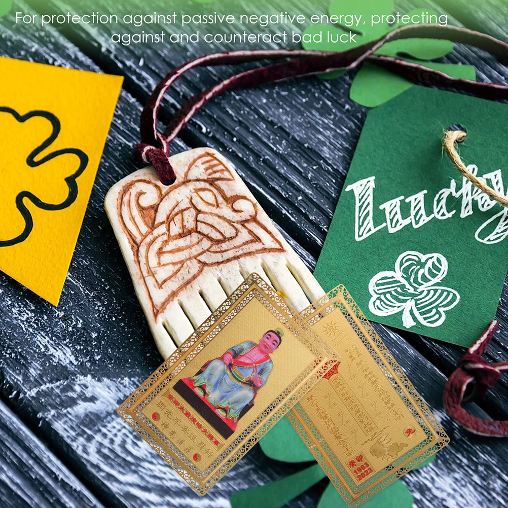 

4pcs Rabbit Year Amulet Chinese Lucky Charm For Protection Success Auspicious Energy Decor Gift Portable