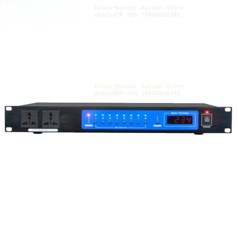 Power Manager Socket with Voltage Display, Power Protection HSD-SR-348 Professional 10-Way Controller