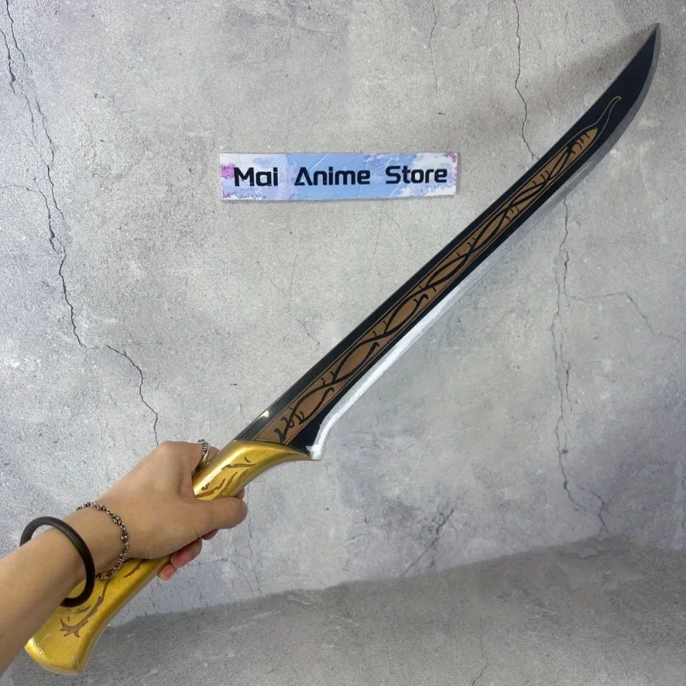 97cm Ring Thranduil Katana Anime Katana Samurai Sabre Ninja Knife Cosplay Prop Baggins Narthil Medieval Sword Real Japanese Gift
