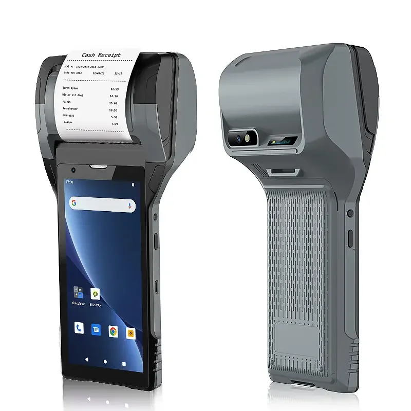 

CMX-P608 6 Inch Touch Screen Android 12 Rugged 4GB RAM and 128GB ROM PDA Scanner With 3 Inch Label Receipt Printer