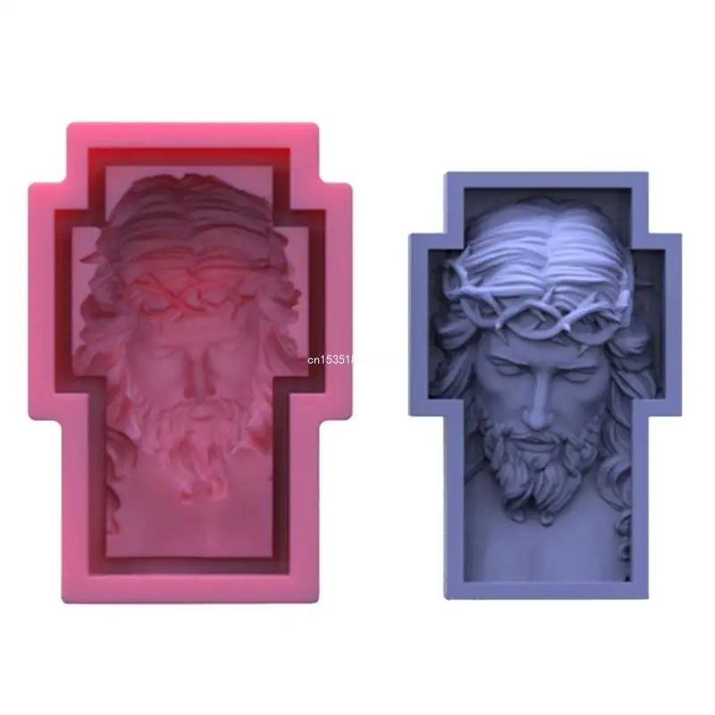 Epoxy Handmade Soap Mold Man Head Decoration Mold for DIY Decoration Making Soap Melt Resin Halloween Dropship