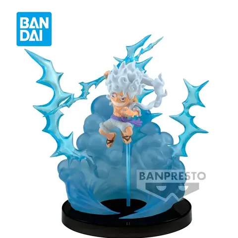 Originale Bandai WCF One Piece Special Monkey D. Rufy Gear 5 World Figura da collezione Anime Modello Giocattoli 6Cm Q-Versione Regalo