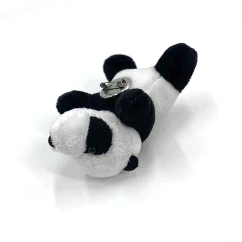 X5XA Plush Panda Bar Brooch for Doll Pin Mini Panda for Doll Toy Animal Breastpin Sca