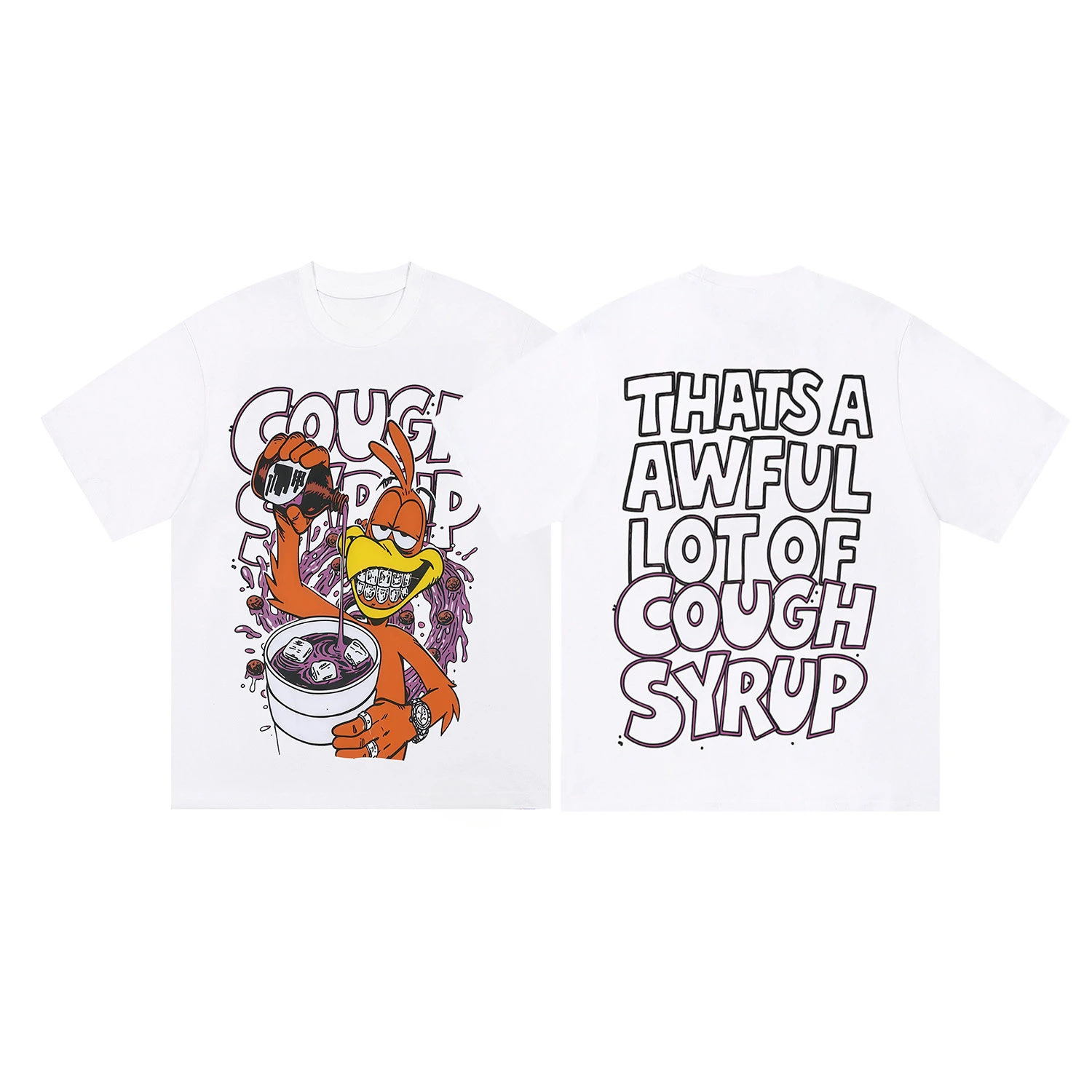 Top That. A Lot of Awful Cough Syrup. American-style High Street Short-sleeved T-shirt for Men and Women.