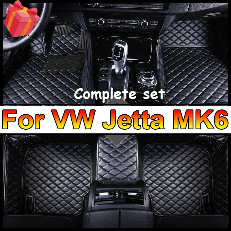 

Car Floor Mats For VW Jetta MK6 2011-2016 Auto DropShipping Center Interior Accessories 100% Fit Leather Carpets Rugs Foot Pads
