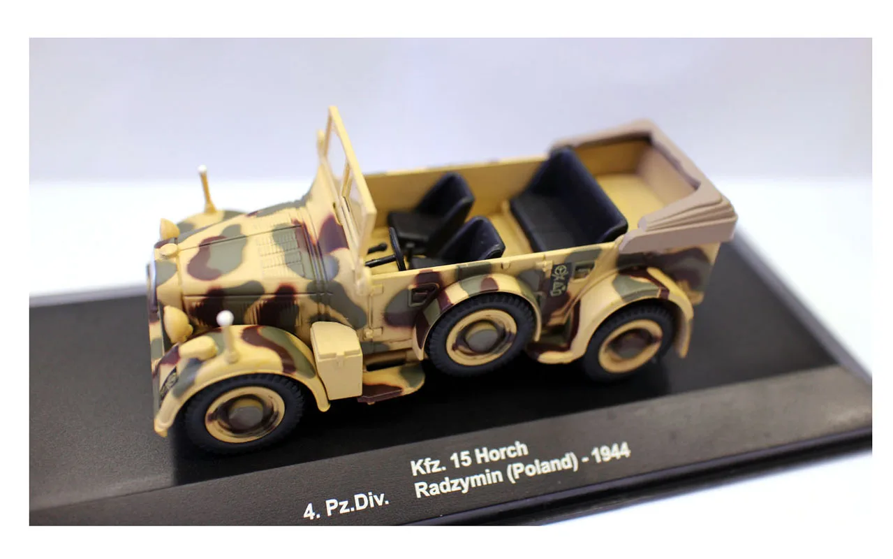 

Литой под давлением масштаб 1/43 военный автомобиль KFZ.15Horch грузовик транспортер сплав модель автомобиля Коллекционная игрушка подарок сувенир дисплей орнамент