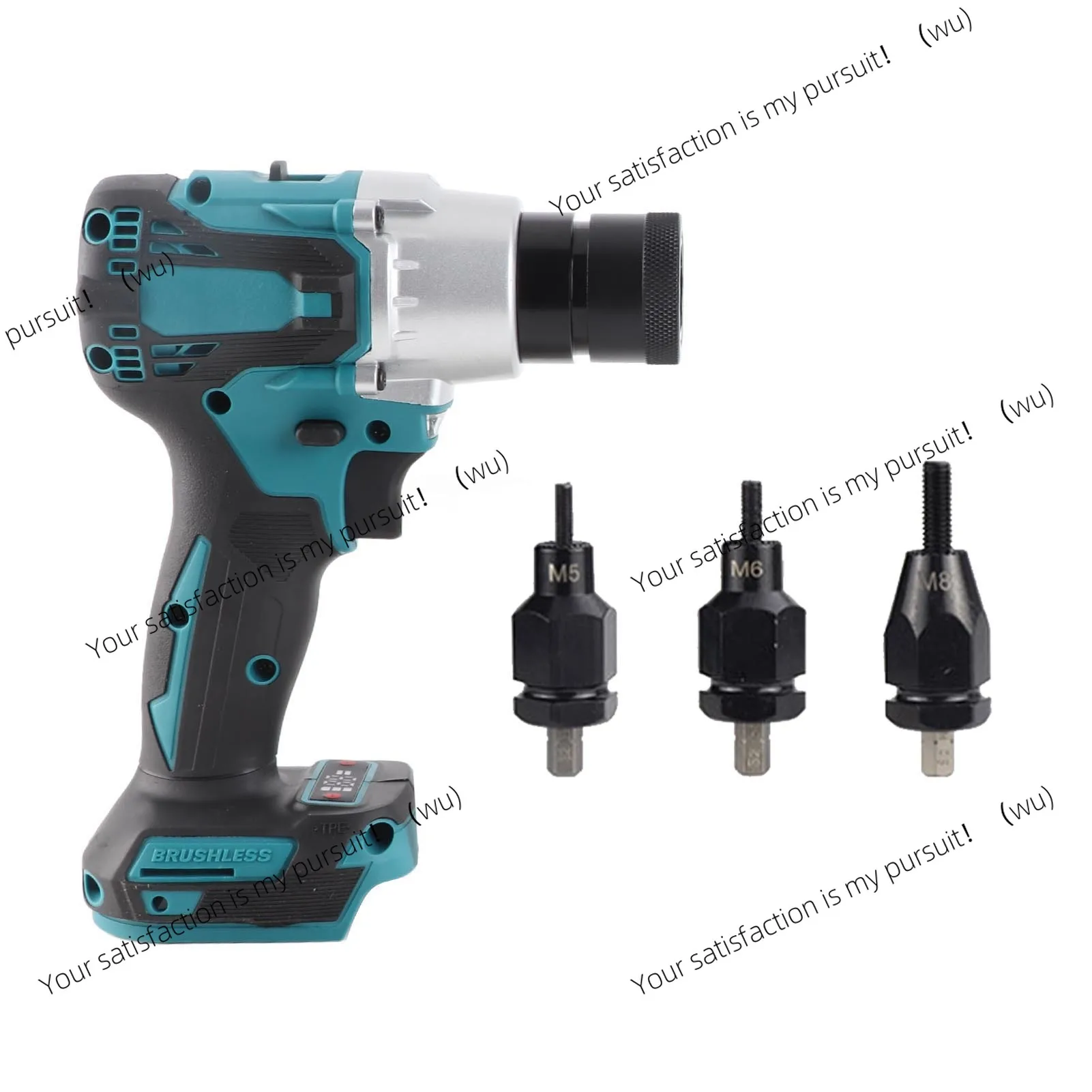 Non-slip handle, brushless electric riveting nut machine, with LED light, riveting tool