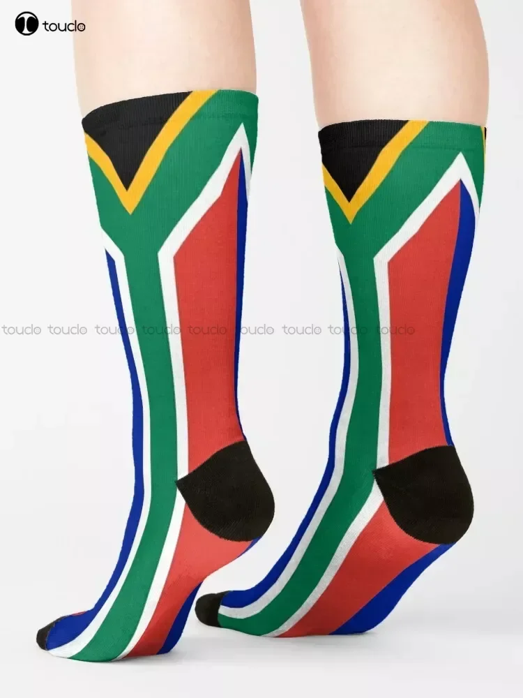 South Africa Flag Socks Personalized Custom Unisex Adult Teen Youth Socks 360° Digital Print Custom Gift Streetwear