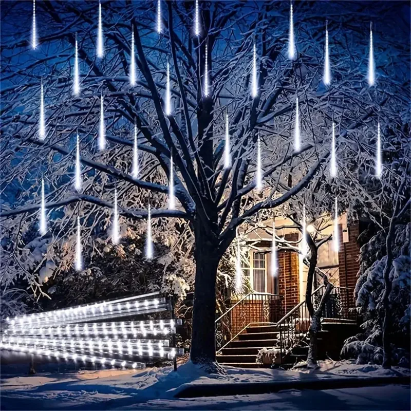 

1/2/3/4Set Outdoor Meteor Shower Rain LED String Lights Waterproof for Christmas Wedding Party Decoration Fairy Garden Decor New