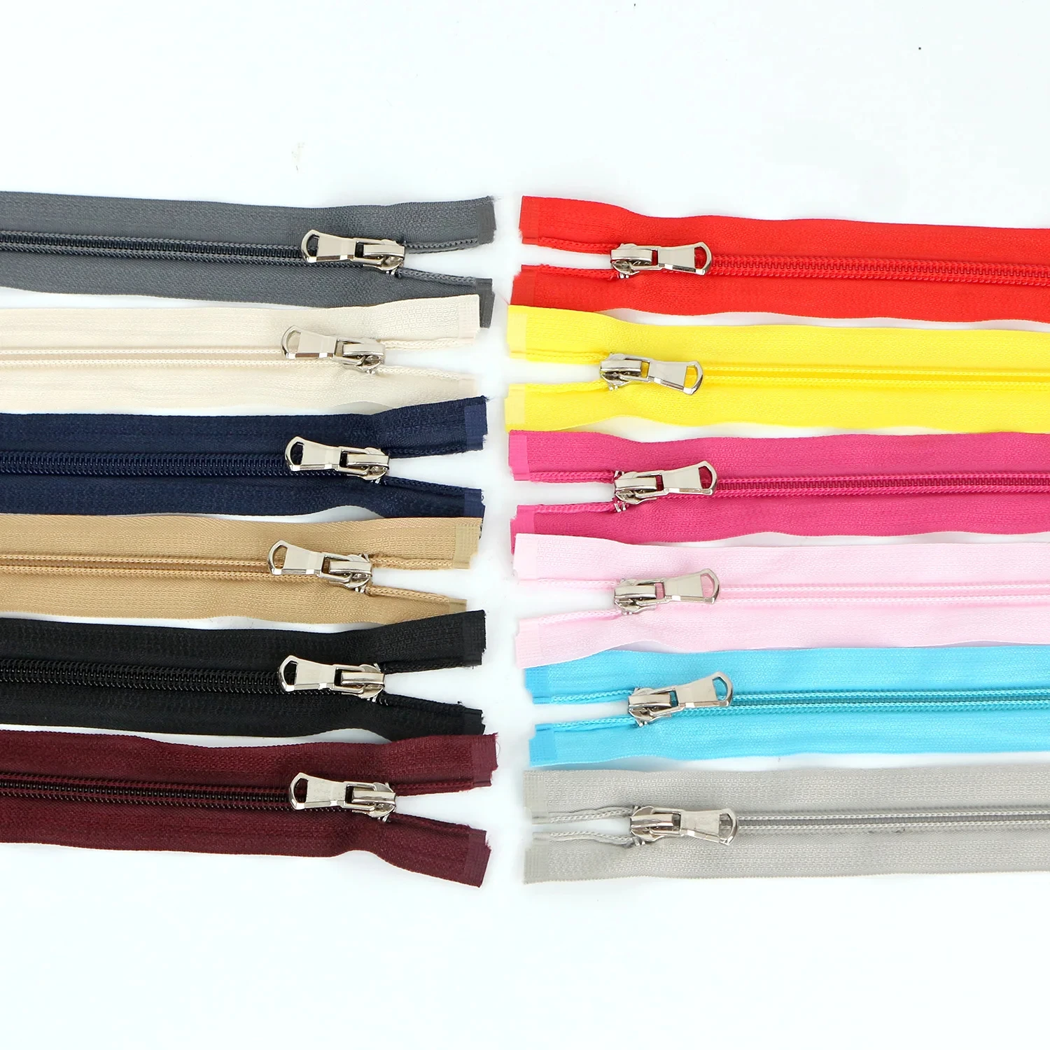 (10pcs)5# Nylon Open Tail Multi-size Zipper Multi-color Clothing Coat Sportswear Zipper Single Opening