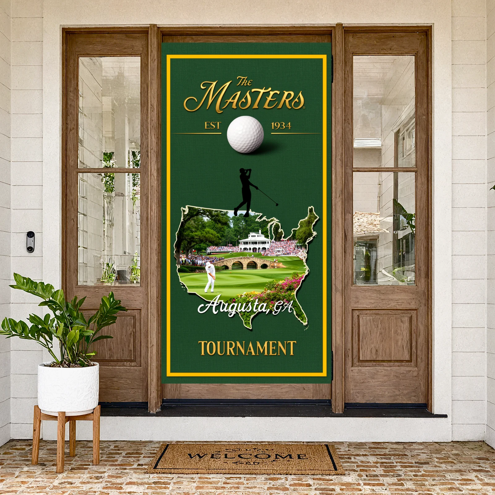 Augusta Golf Backdrop Tournament  Golf Championship Backgrou
