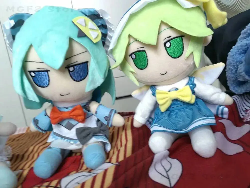 

2026 Cosplay Cartoon Kawaii Plushie 20cm TouHou Project Fumo Cirno Daiyousei Series Girl Cute Sitting Pillow Xmas Anime Gifts