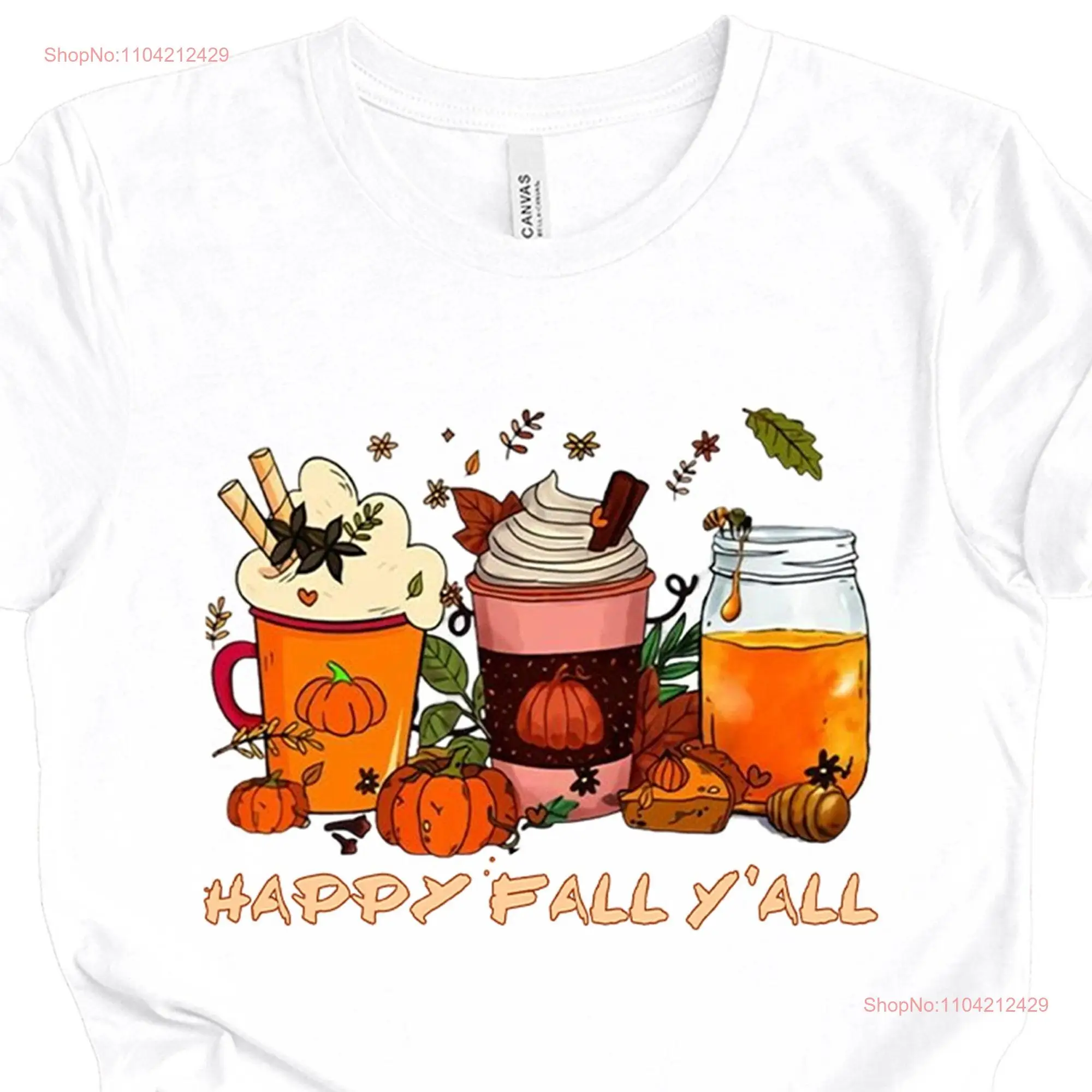 Happy Fall Y'all T Shirt I Love Thanksgiving Trendy Autumn Women's Bestseller Comfort Colors long or short sleeves