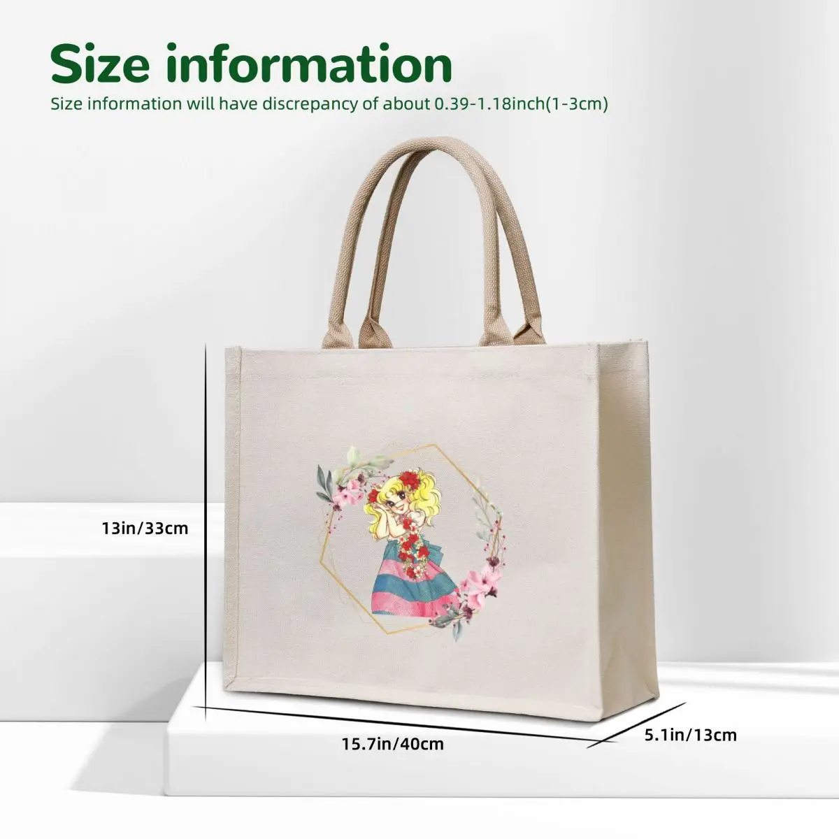 Candy Candy Manga Cartoon Anime Japanese Tote Bag personalized tote custom canvas bag bag for beach