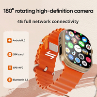 CDS9 New 4G Smart Watch 256GB Large Storage 180 ° Rotating Camera GPS WIFI APP Heart Rate Movement Tracker