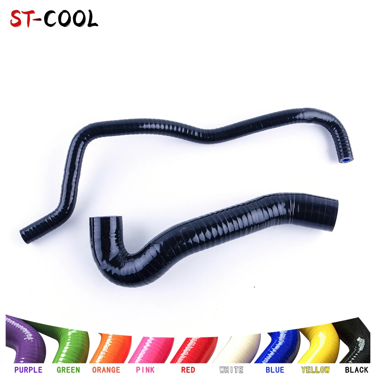 Silicone Tubes For Audi TT MK1 8N S3 A3 8L Seat Leon Cupra R 1.8T 225HP Boost Hoses Kit Piping 2Pcs 11 Colors view 2