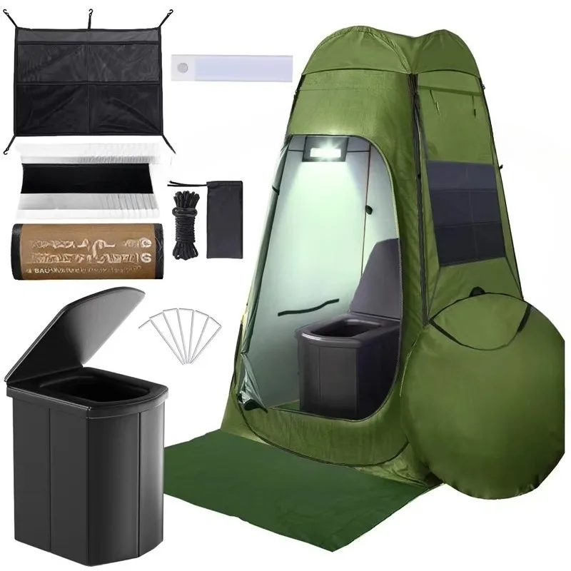Privacy Tent Portable Outdoor Shower Tent Locker Room Outdoor Dressing and Toilet Folding Tent