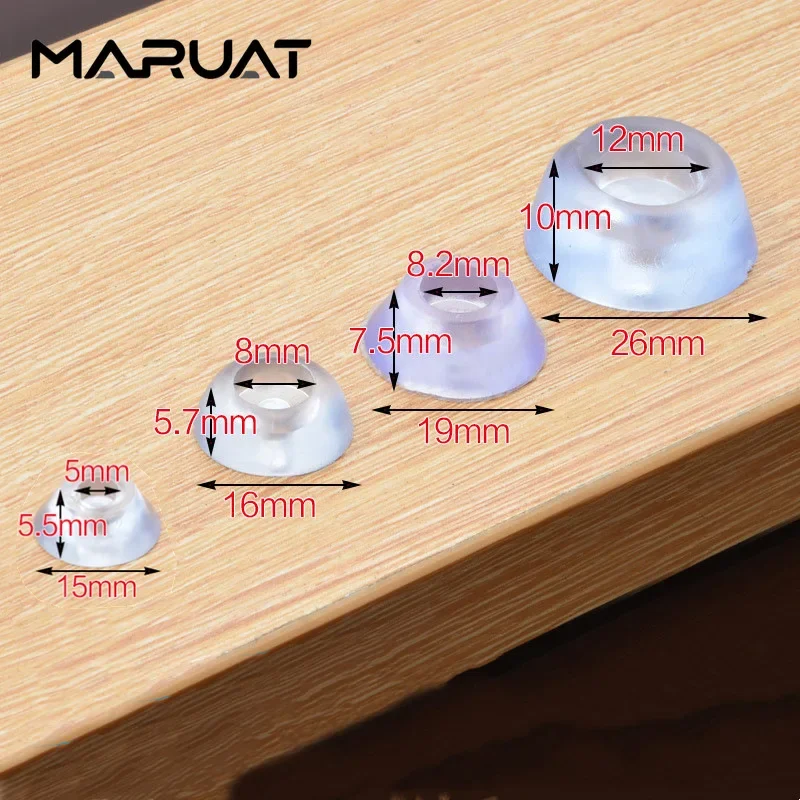 10pcs Rubber Chair Leg Caps Feet for Furniture Chair Leg Floor Protectors Sofa Foot Transparent Chair Anti-noise Pad Feet Pads