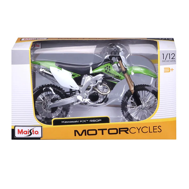 Maisto 1:12 Kawasaki Ninja KX450F Motorcycle Classic Brand Authentic Licensed Die Casting Model Collectible Gift Toy