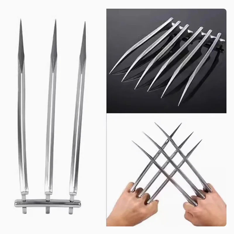 Sky02 هالوين الذئب الصبي مخلب كوس الدعامة ولفيرين الصبي معلقة علامة مخلب قلادة الدعامة Weapon88Li #