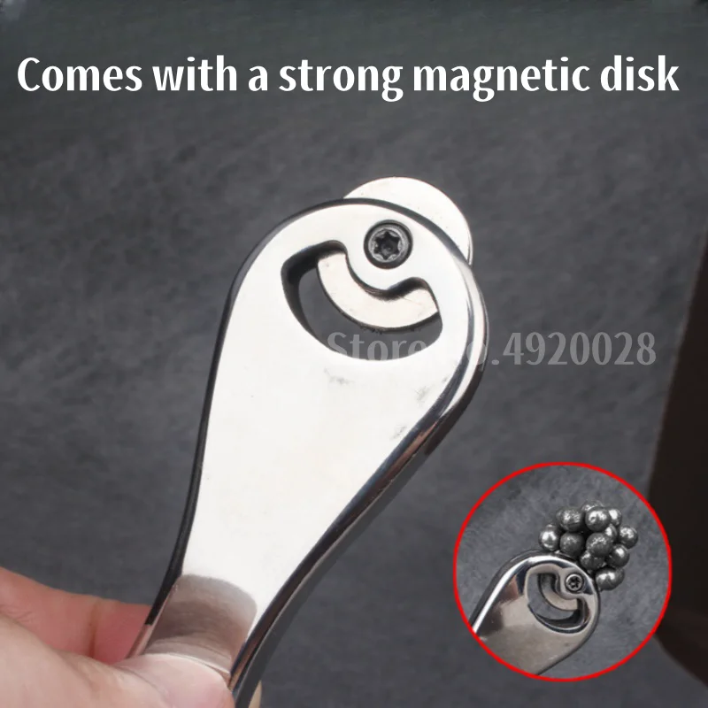 Strong and Durable Pure Stainless Steel Integrated Slingshot Portable Small Hunting Shooting Cable Strip Magnetic Suction