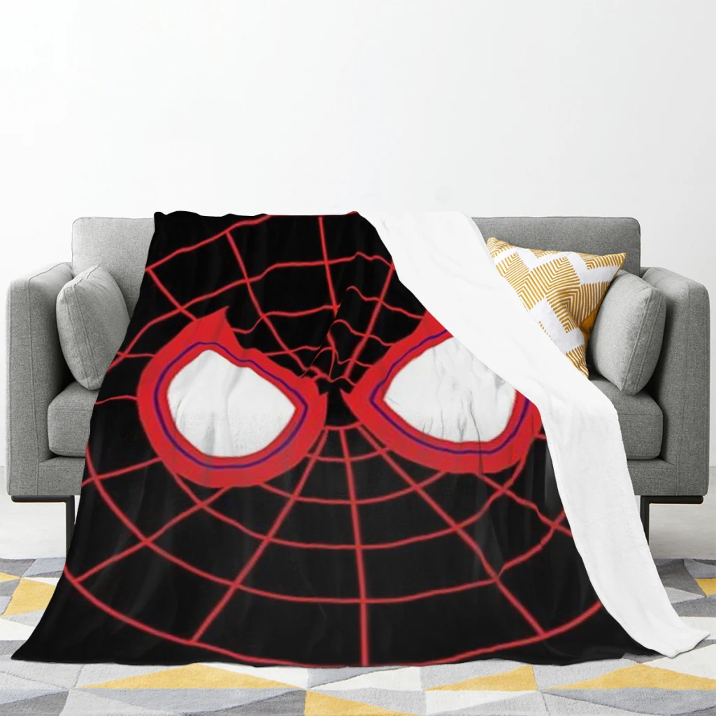 Miles Morales Eyes Medium Blanket Comforter Flannel Soft throw Blankets Warm Home and Decoration