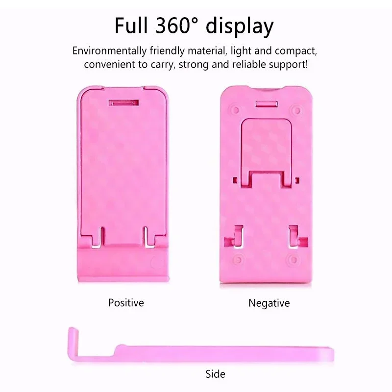 【Fast Delivery】【5pcs】Assorted Color Mini Phone Bracket Foldable Phone Holder 5 Angles Adjustable Desktop Phone Stand
