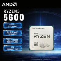 Procesador de CPU AMD Ryzen 5 5600 R5 5600 3,5 GHz, 6 núcleos, 12 hilos, 7nm, L3 = 32M, 100-000000927, Socket AM4, Chips gráficos, nuevo