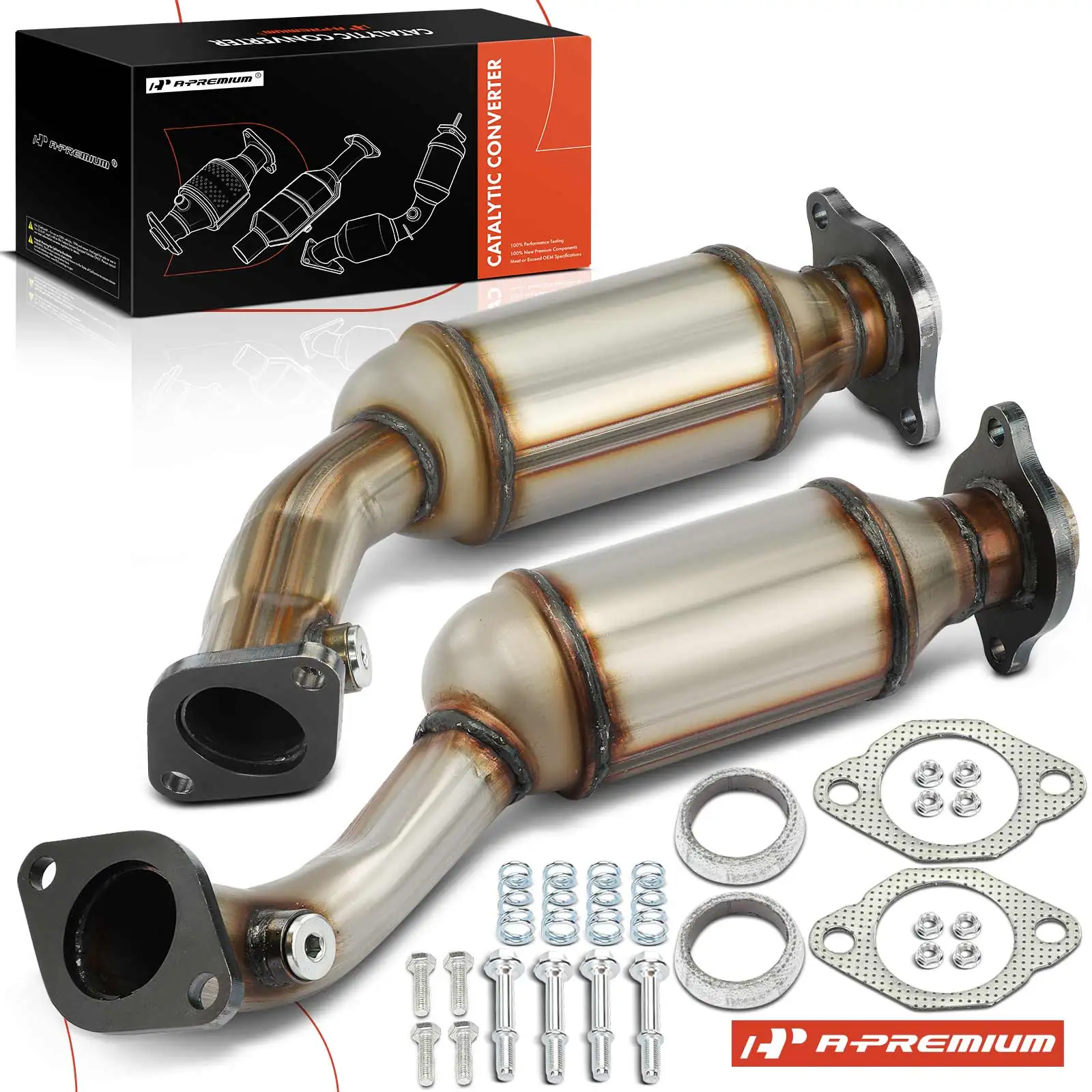 A-Premium Left & Right Side Catalytic Converter for Cadillac CTS STS 2008-2011