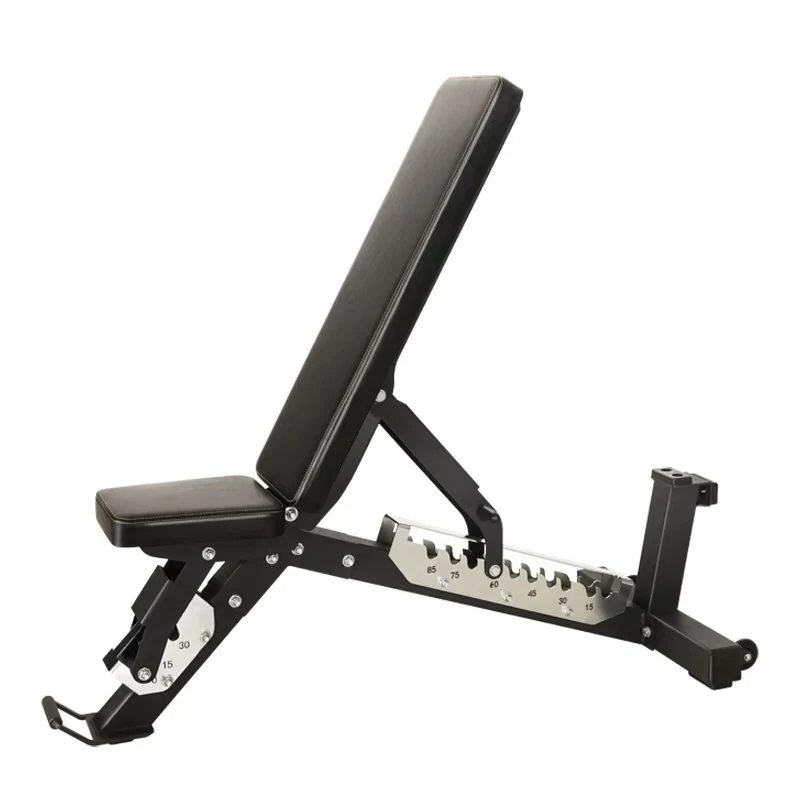 Chaise de fitness professionnelle multifonctionnelle pour usage commercial et domestique, banc d'haltères, banc de redressements assis, presse à pectoraux en métal