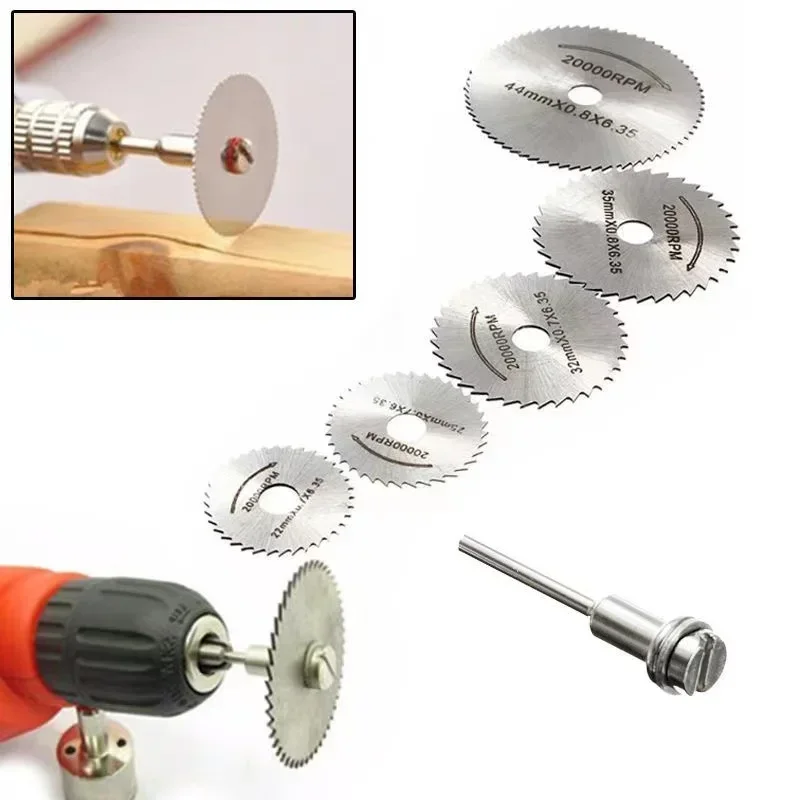 

Mini HSS Metal Cutter Circular Saw Disc Wheel Blade Woodworking Durable Precision Cut Mandrel Mini Rotary Tool Accssory Set