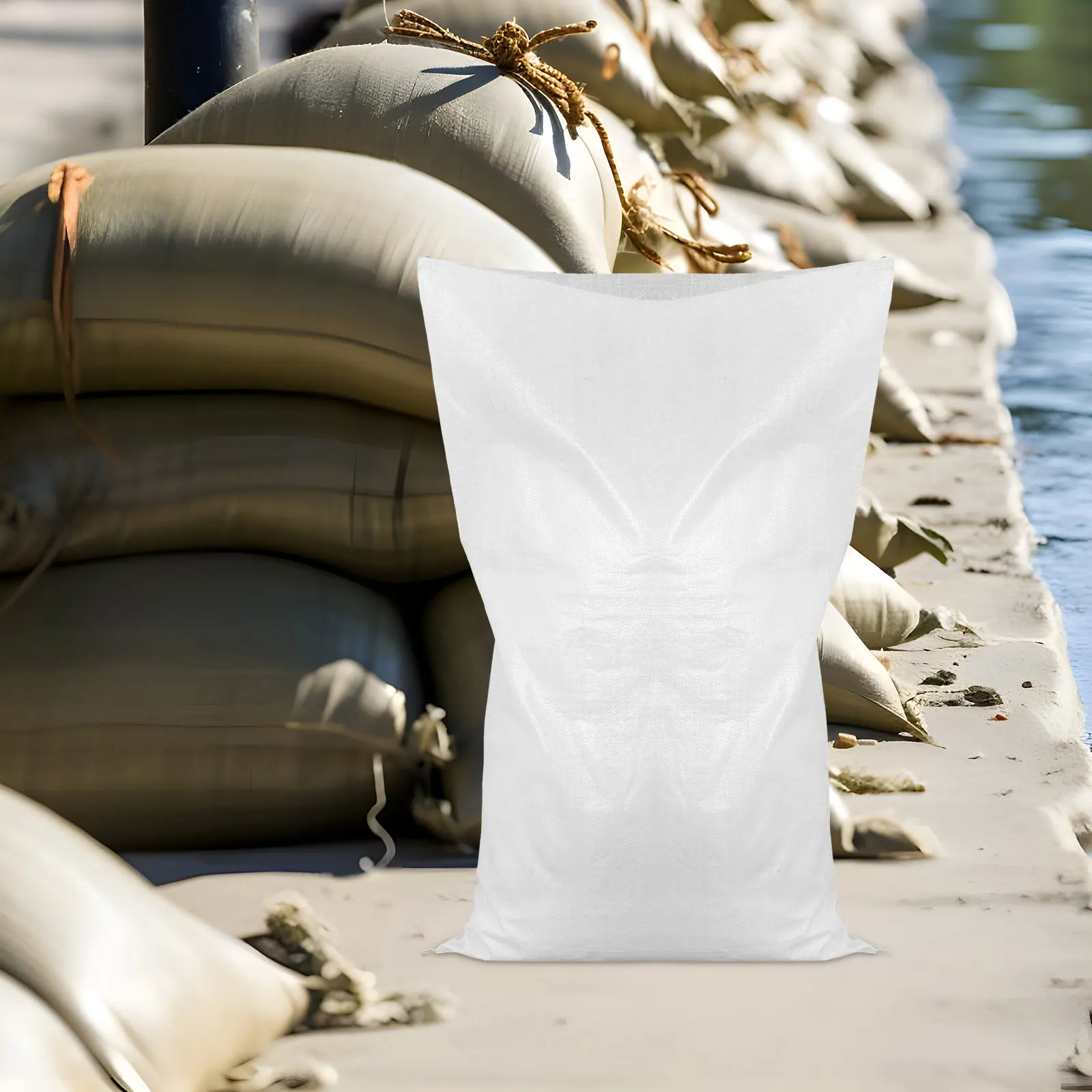 

20 шт. водонепроницаемых тканых мешков с песком для защиты от наводнений, многоразовые мешки для защиты имущества в чрезвычайных ситуациях