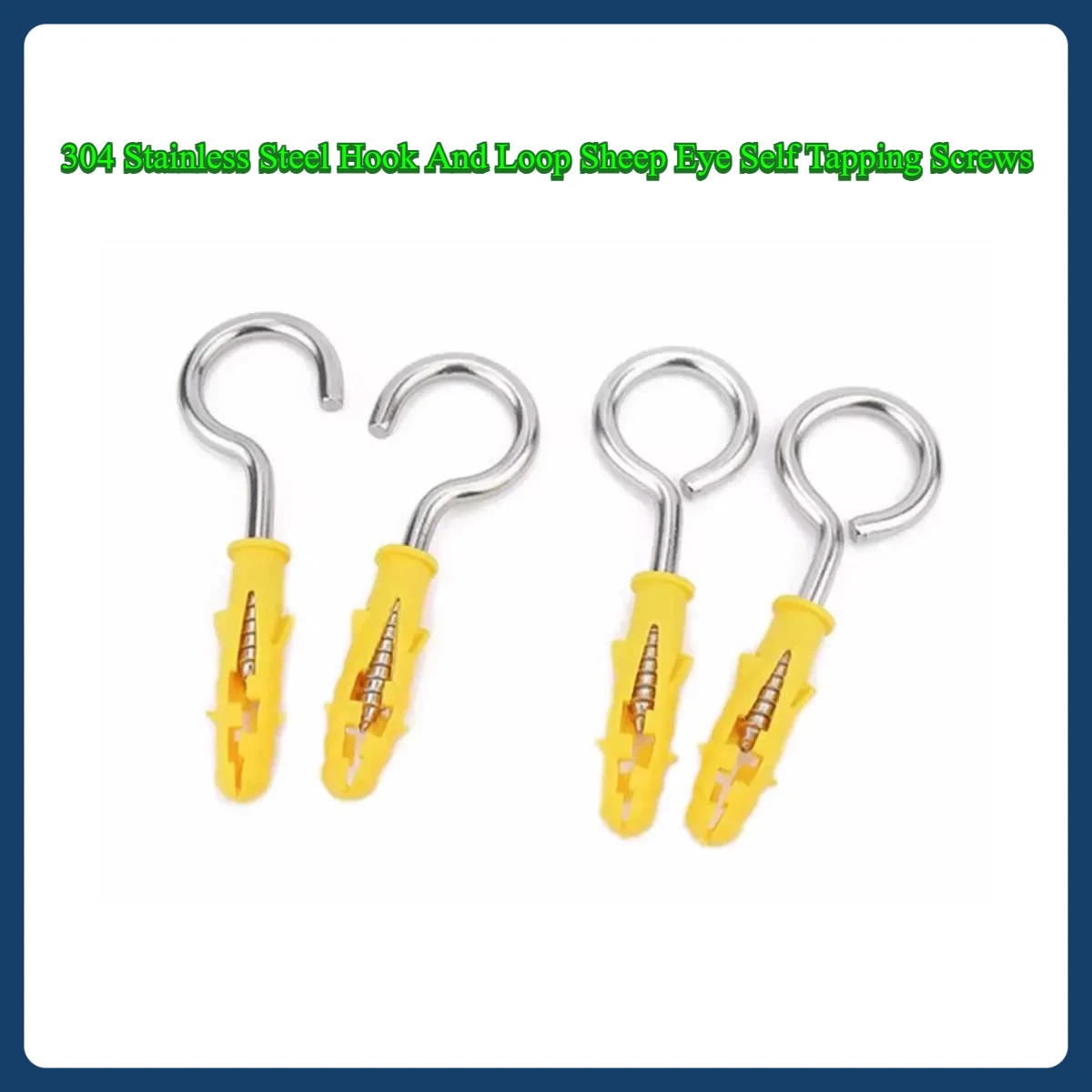

304 Stainless Steel Hook And Loop Sheep Eye Self Tapping Screws, Lifting Rings, Hand Twisted Expansion Bolts