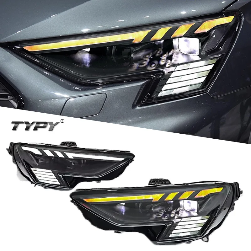 

TYPY Автомобильная фара для Audi A3L RS Обновление фар Модифицированная для нового динамического указателя поворота Автомобильная светодиодная фара в сборе 2021-2024