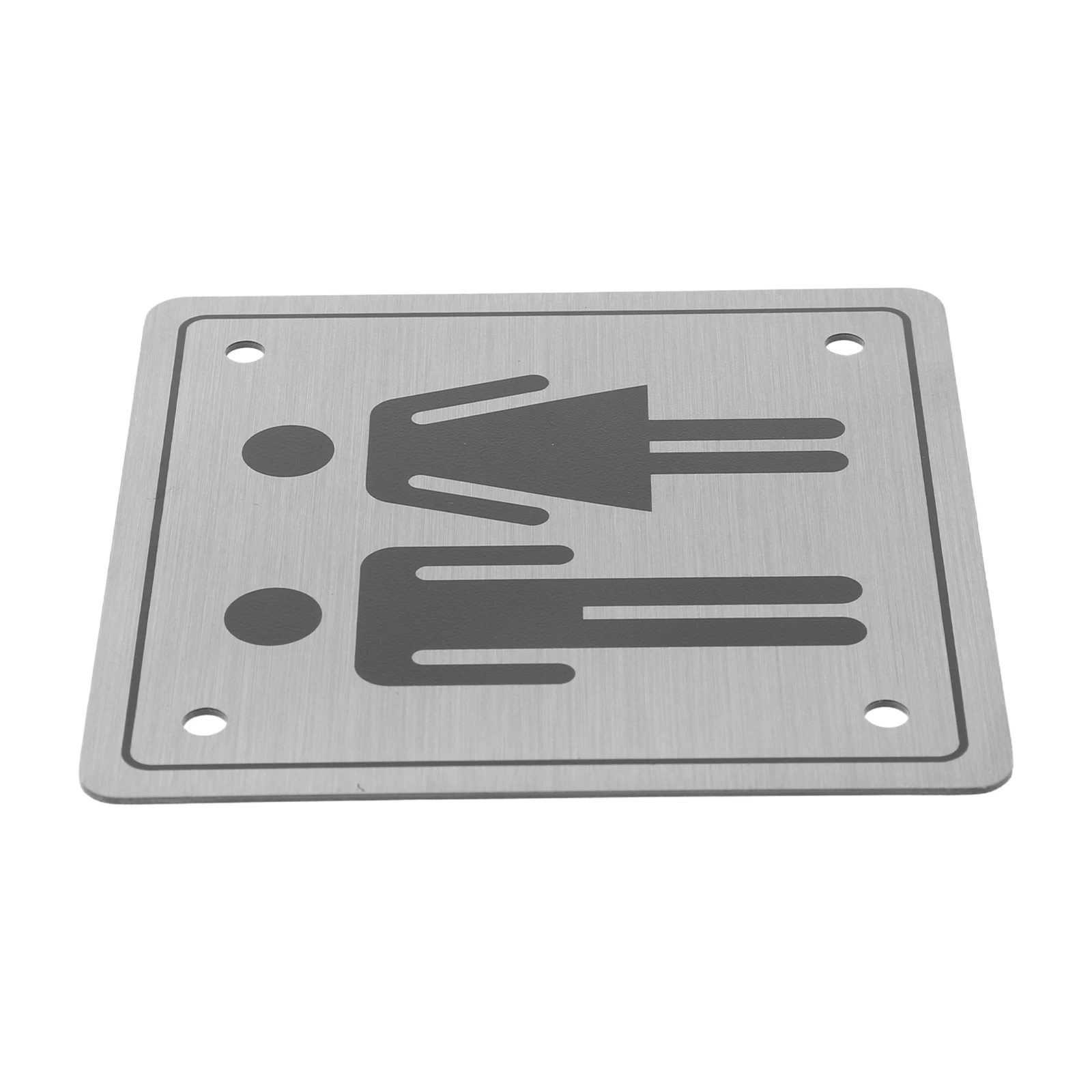 

Bathroom Signage Business Restroom All Gender Door Signs Washroom Stainless Steel Men and Women Marker