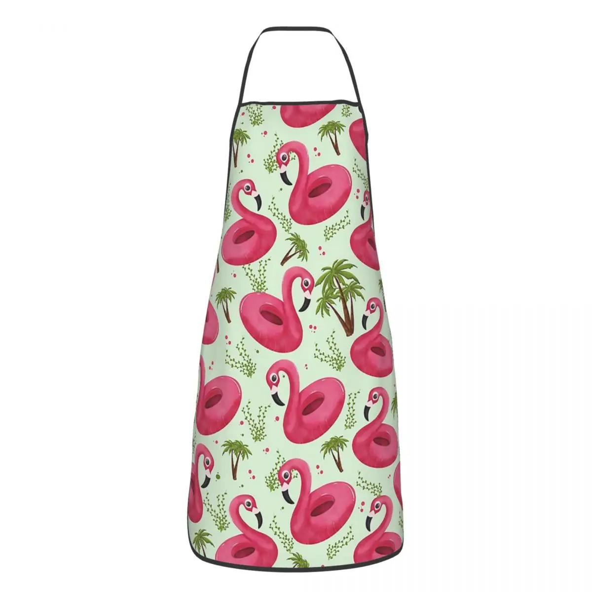 Flamingo Float Apron for Women Men Kitchen Chef Cooking Tablier Home Bib Baking Cleaning Unisex Adult Pinafore