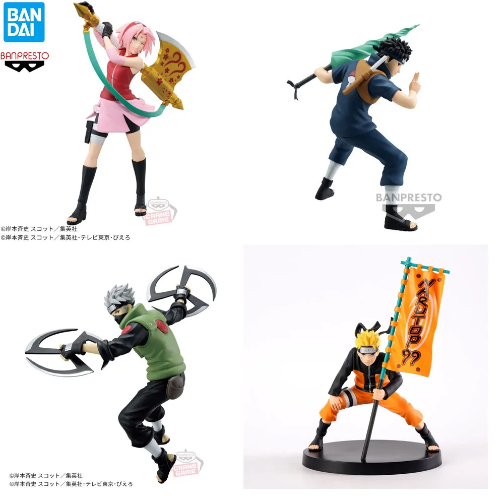 In Stock Original Banpresto Narutop99 Uzumaki Naruto Hatake Kakashi Uchiha Shisui Haruno Sakura Anime Model Genuine Boxed Toy